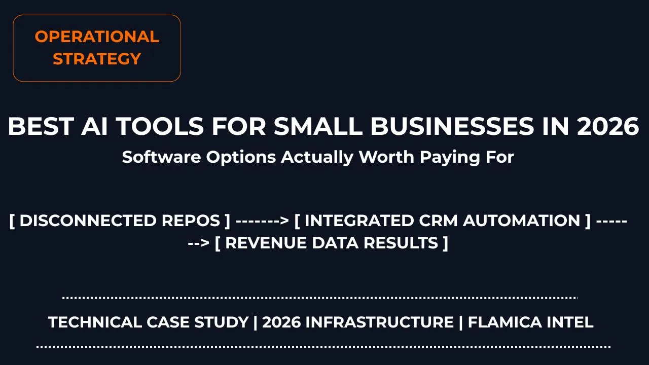 AI tools for small businesses showcasing automation software, productivity systems, and digital growth solutions