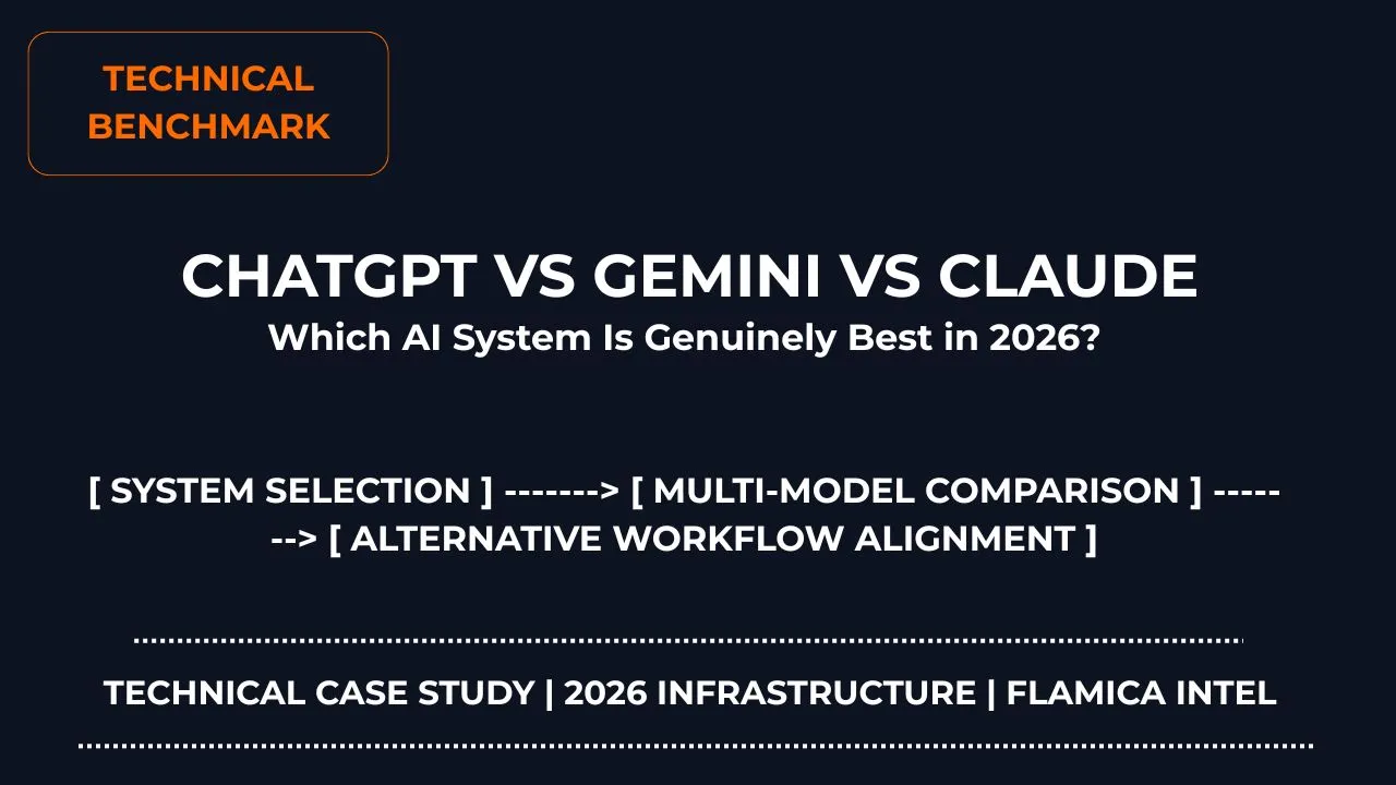 ChatGPT vs Gemini vs Claude comparison chart showing AI capabilities, strengths, and use cases