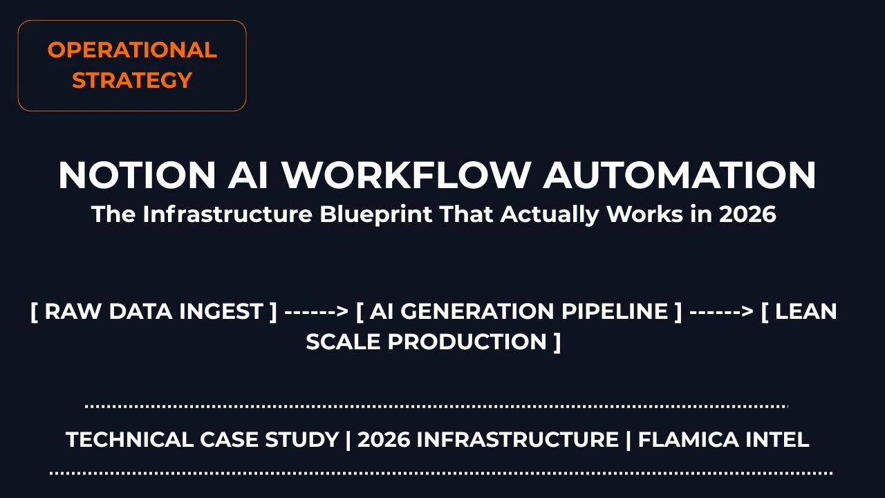 Notion and AI workflow automation dashboard mapping digital department tracks cleanly into centralized database logs